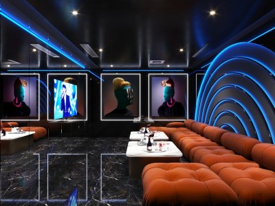 现代KTV包厢3D模型下载